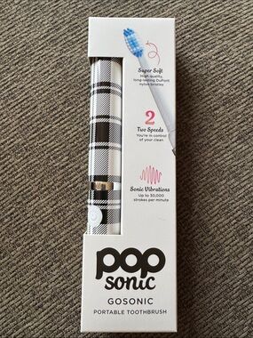 Pop Sonic Portable Toothbrush (New/unused)